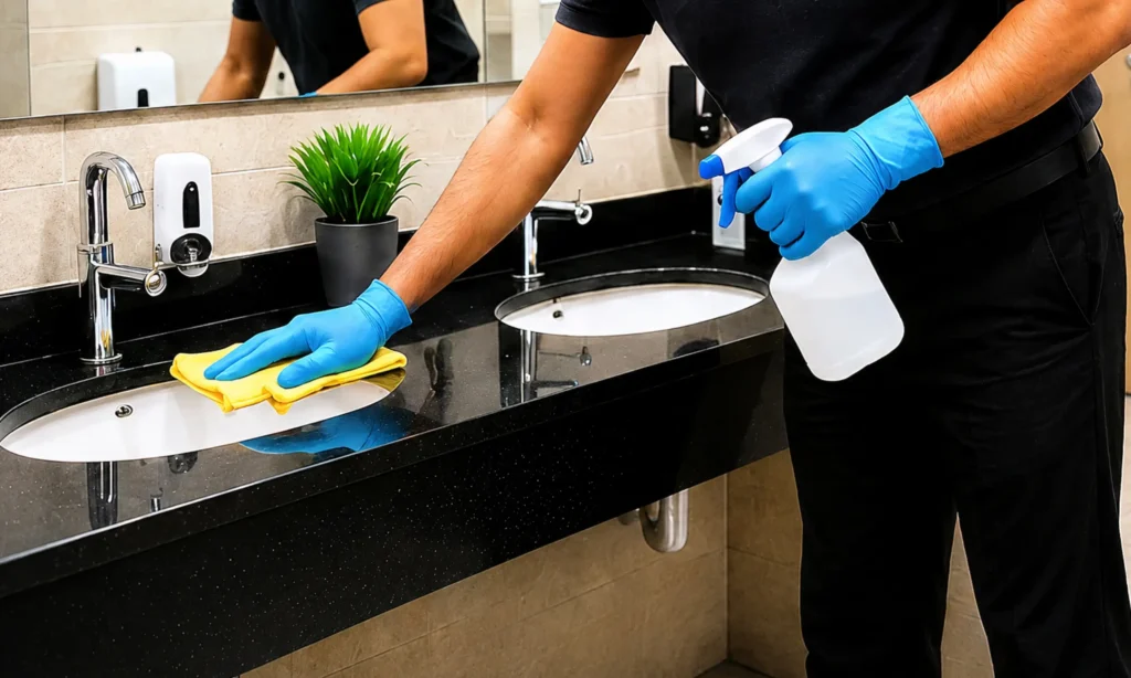 office wahroom cleaning